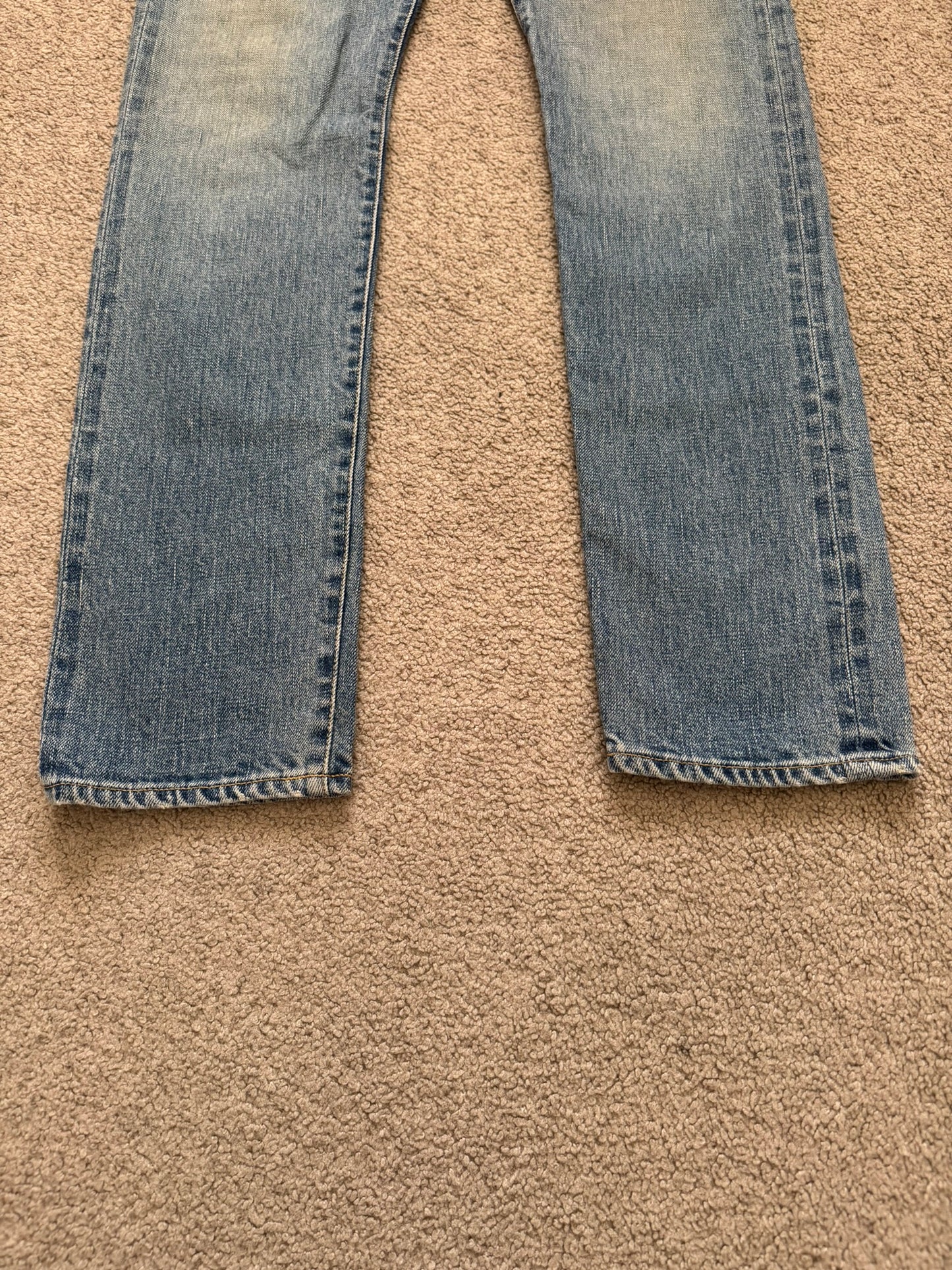 Kazuyuki Kumagai Attachment Washed Selvedge Denim Jeans