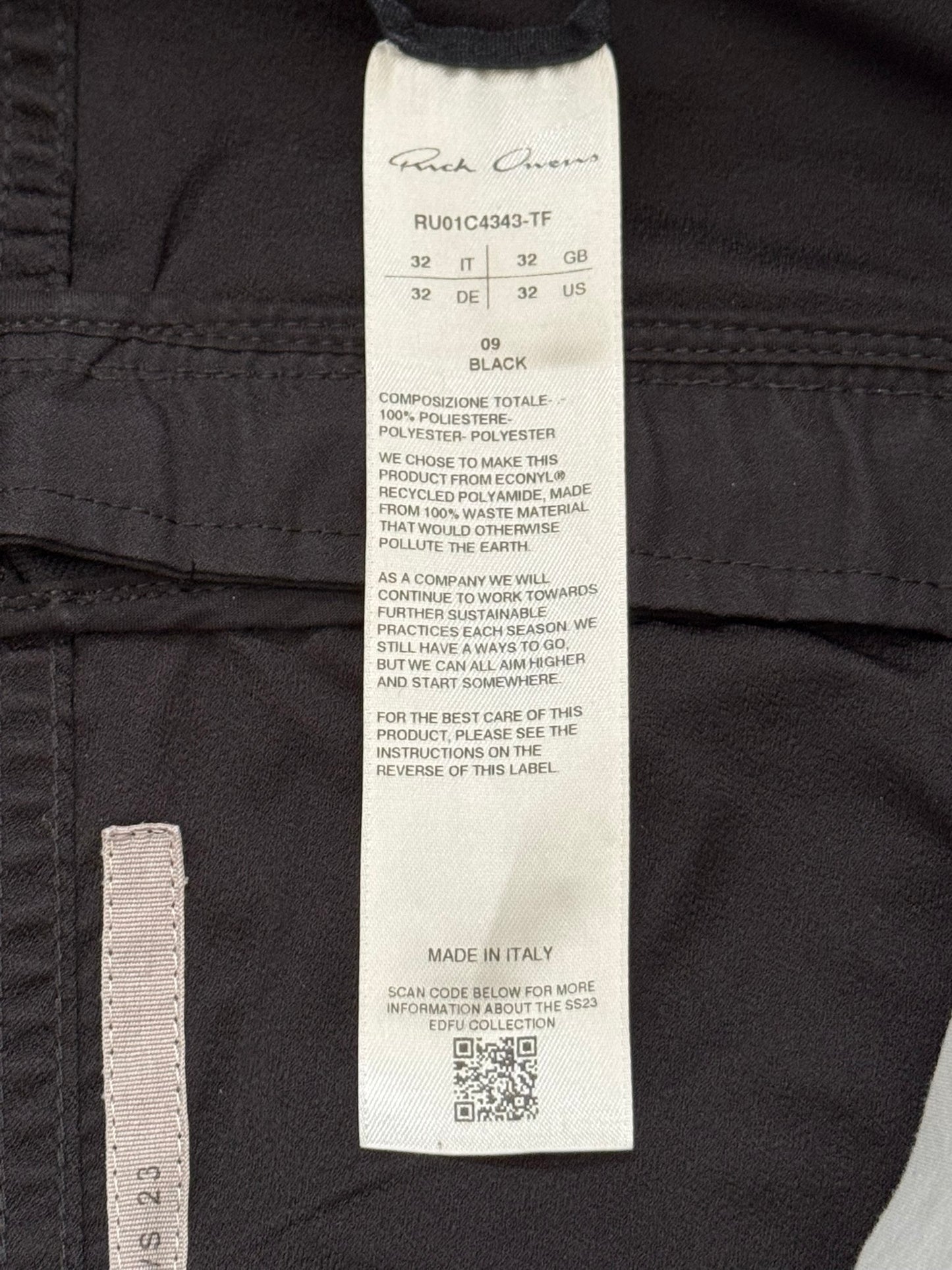 SS23 Rick Owens Mainline "EDFU" Bolan Banana Cut Jeans