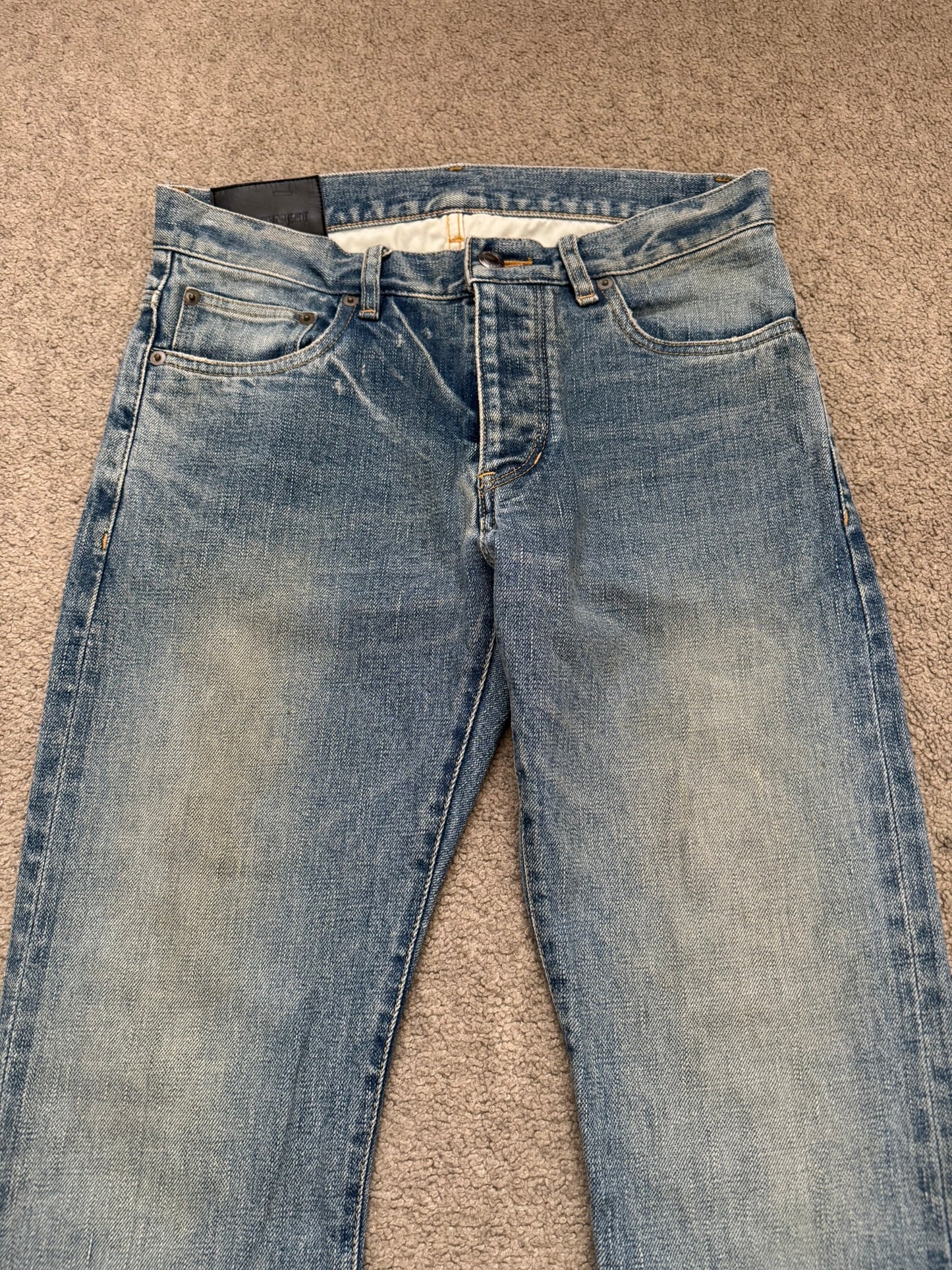 Kazuyuki Kumagai Attachment Washed Selvedge Denim Jeans