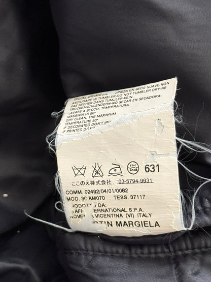 AW08 Maison Margiela “Thriller” Navy Quilted Puffer Biker Jacket