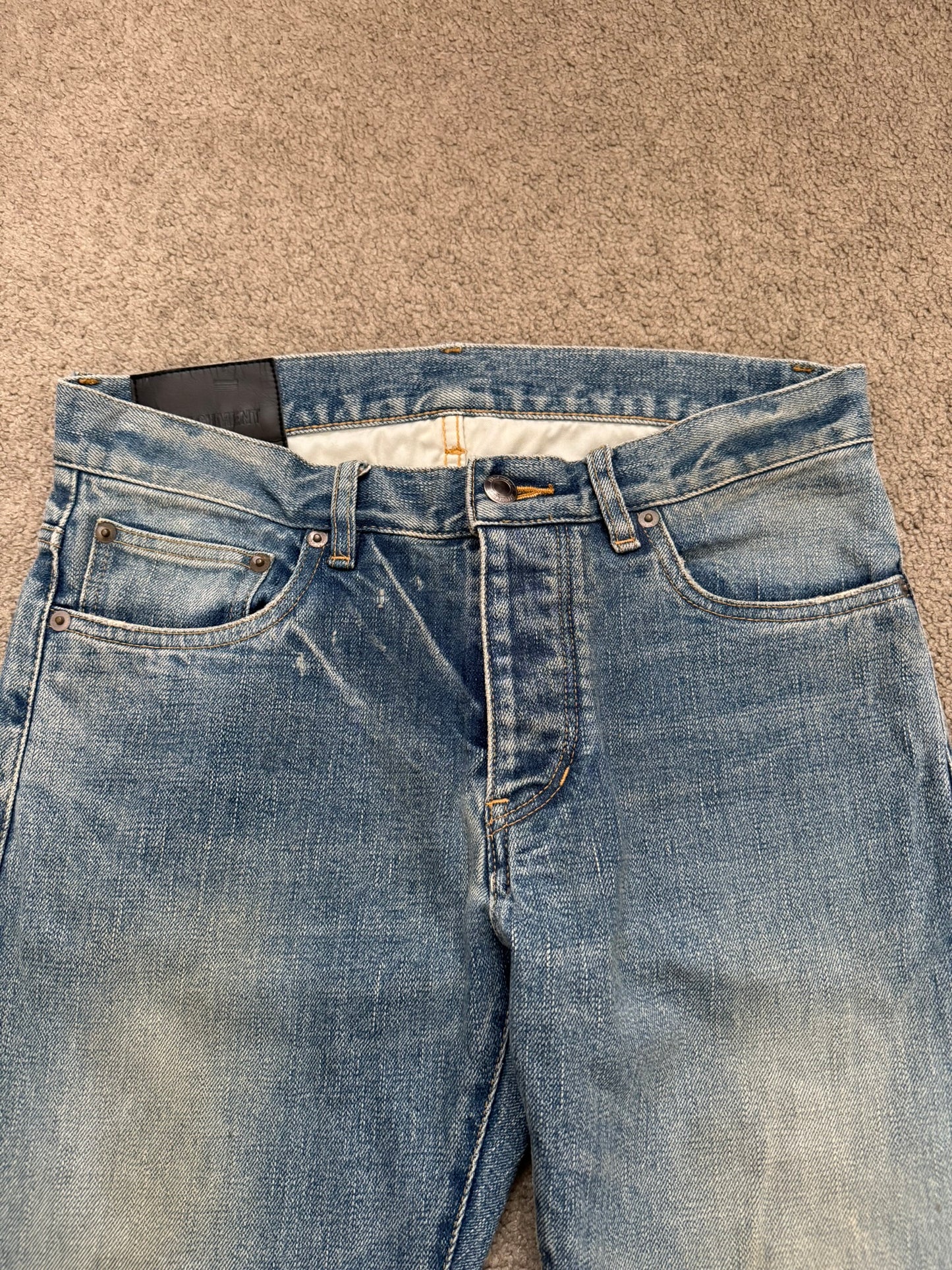 Kazuyuki Kumagai Attachment Washed Selvedge Denim Jeans
