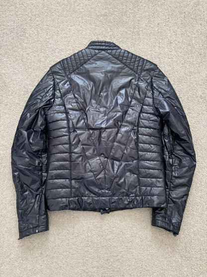 AW08 Maison Margiela “Thriller” Navy Quilted Puffer Biker Jacket
