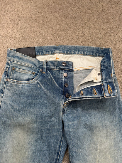 Kazuyuki Kumagai Attachment Washed Selvedge Denim Jeans