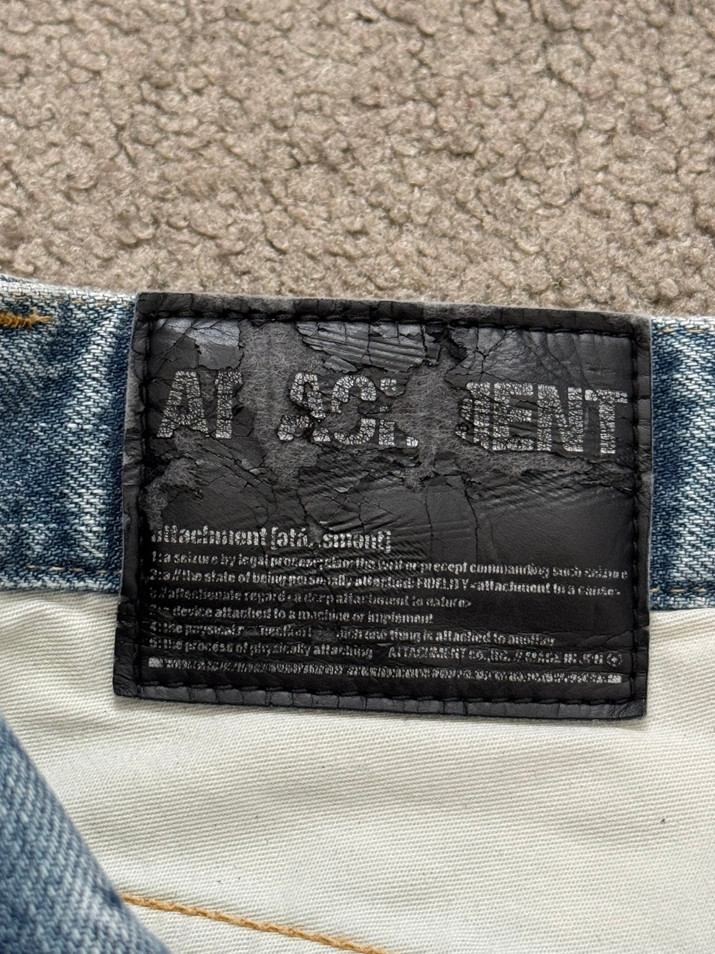 Kazuyuki Kumagai Attachment J-Cut Painted Denim Jeans