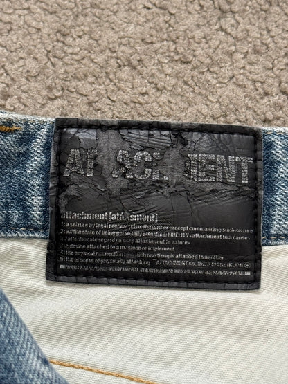Kazuyuki Kumagai Attachment J-Cut Painted Denim Jeans