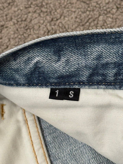 Kazuyuki Kumagai Attachment J-Cut Painted Denim Jeans