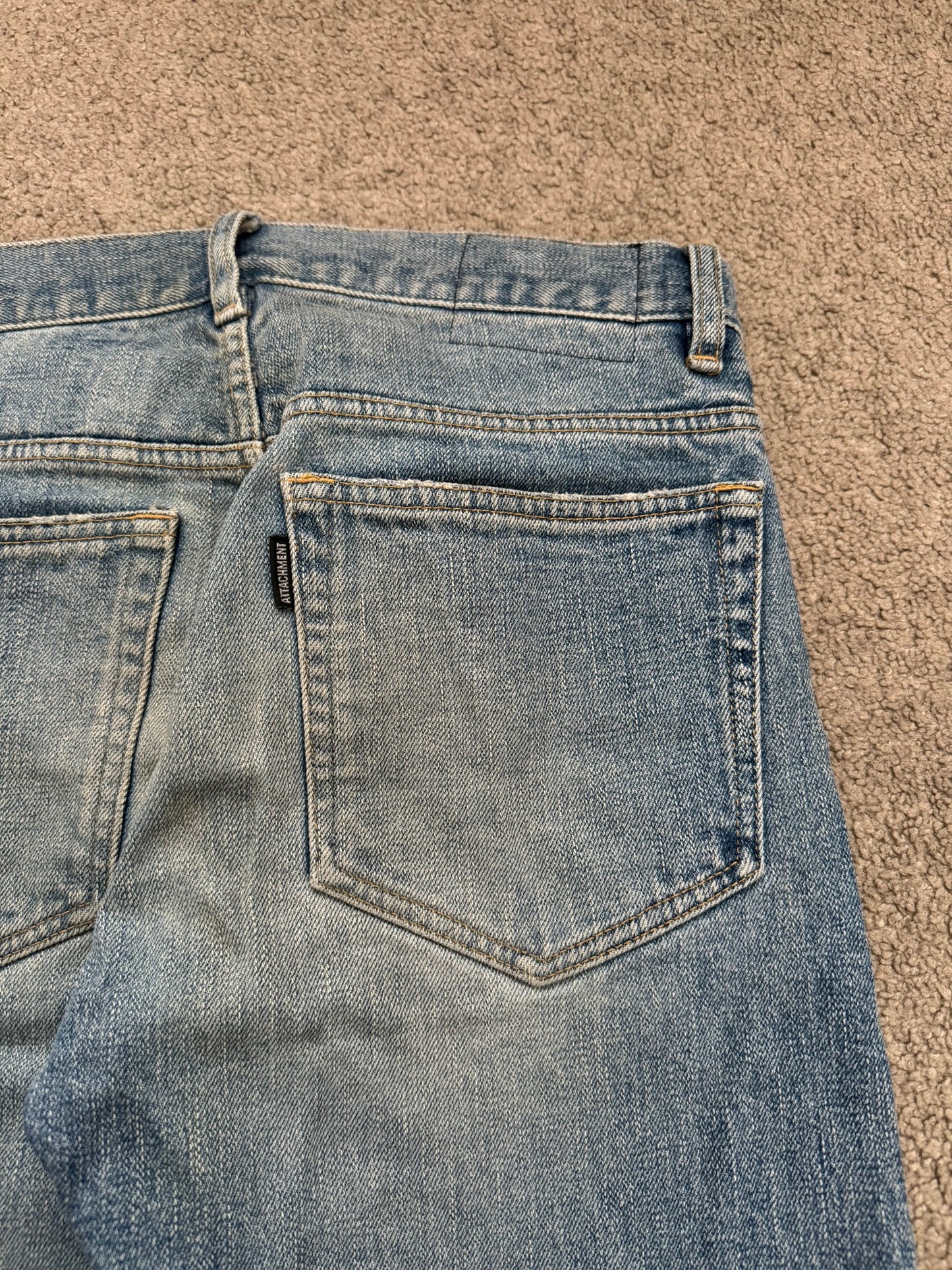Kazuyuki Kumagai Attachment Washed Selvedge Denim Jeans