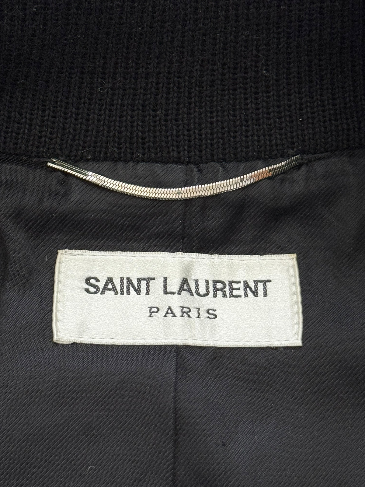 SS16 Saint Laurent by Hedi Slimane Camo Teddy Varsity Jacket