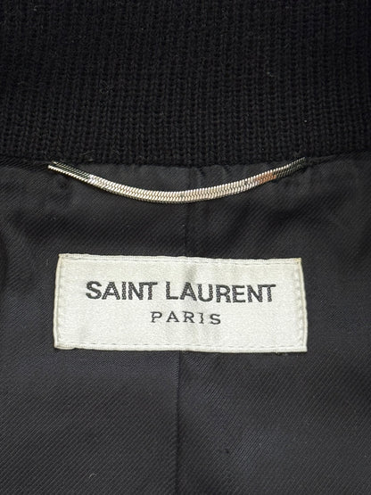 SS16 Saint Laurent by Hedi Slimane Camo Teddy Varsity Jacket