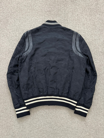 SS16 Saint Laurent by Hedi Slimane Camo Teddy Varsity Jacket