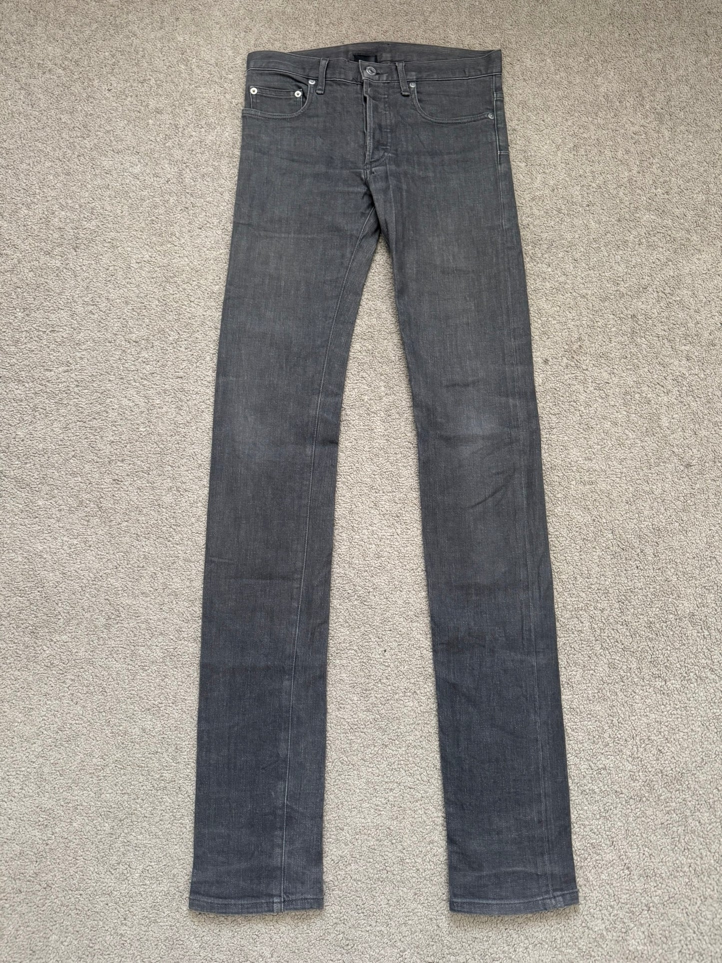SS08 Dior Homme by Kris Van Assche MIJ Grey Glitter Denim Jeans