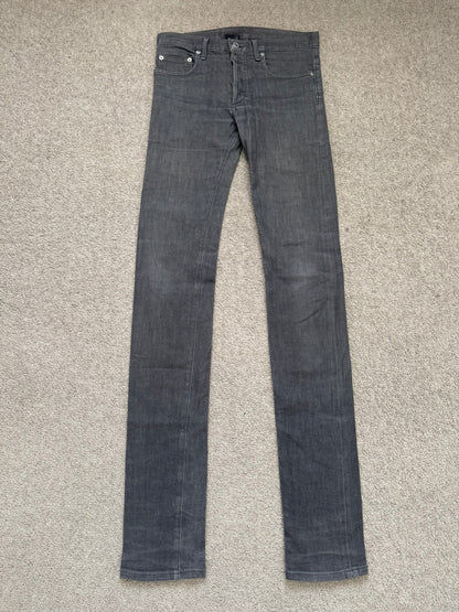 SS08 Dior Homme by Kris Van Assche MIJ Grey Glitter Denim Jeans