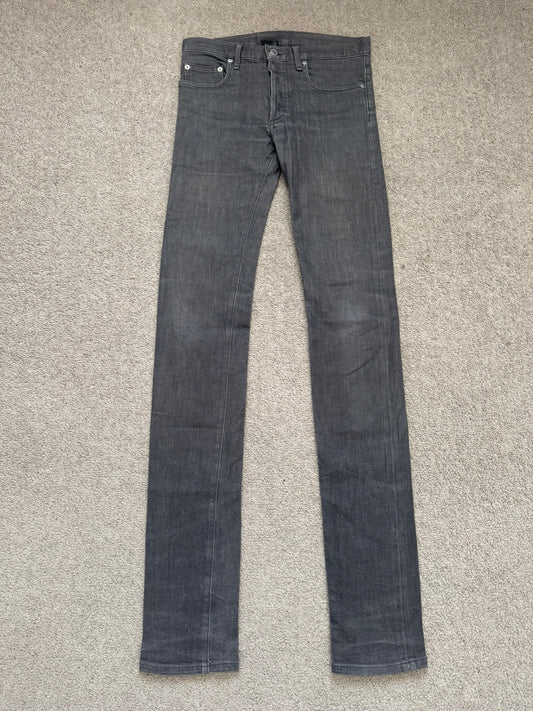 SS08 Dior Homme by Kris Van Assche MIJ Grey Glitter Denim Jeans