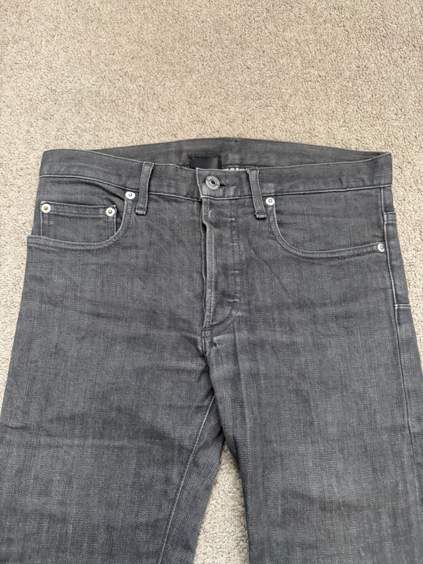 SS08 Dior Homme by Kris Van Assche MIJ Grey Glitter Denim Jeans