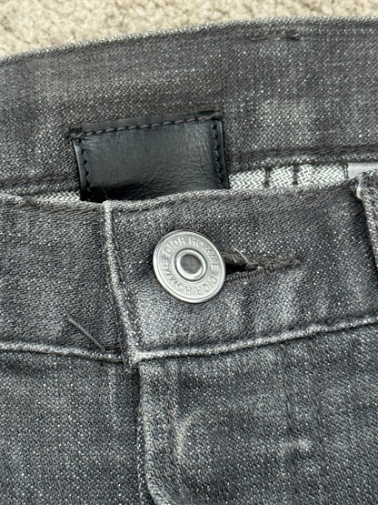SS08 Dior Homme by Kris Van Assche MIJ Grey Glitter Denim Jeans