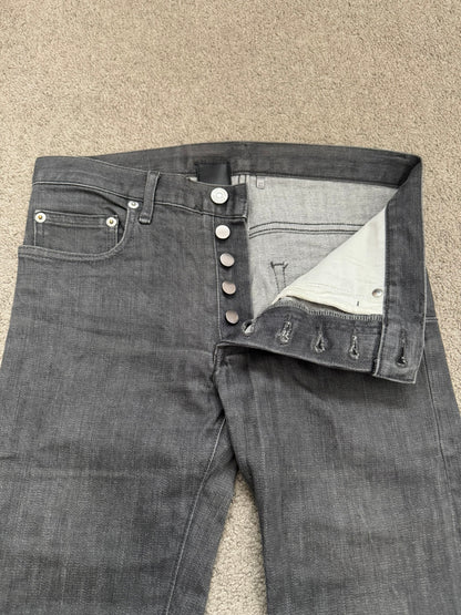 SS08 Dior Homme by Kris Van Assche MIJ Grey Glitter Denim Jeans