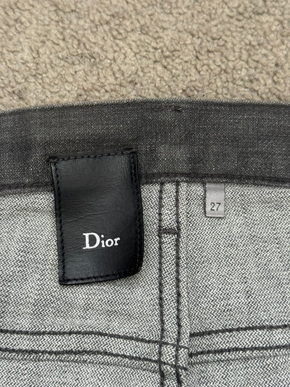 SS08 Dior Homme by Kris Van Assche MIJ Grey Glitter Denim Jeans