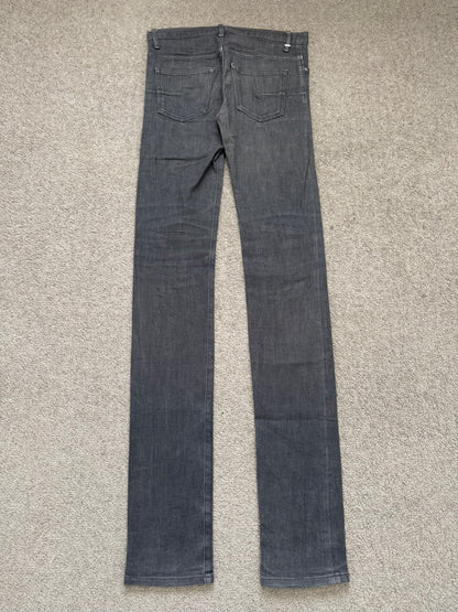 SS08 Dior Homme by Kris Van Assche MIJ Grey Glitter Denim Jeans