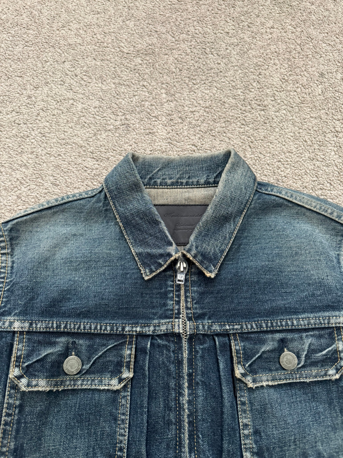 SS10 Undercover "Less But Better" Washed Denim Jacket