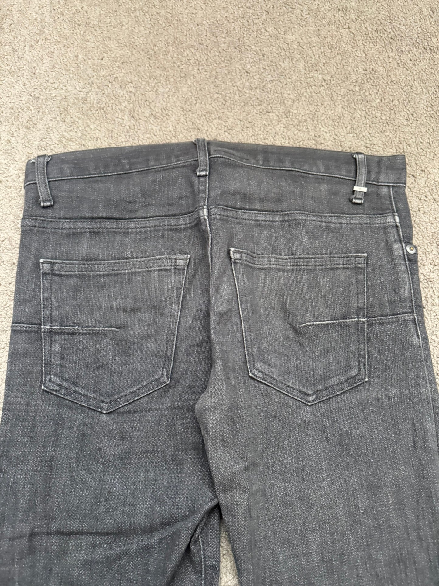 SS08 Dior Homme by Kris Van Assche MIJ Grey Glitter Denim Jeans
