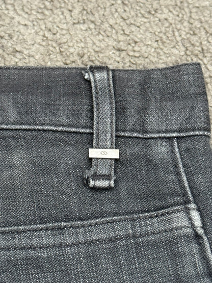 SS08 Dior Homme by Kris Van Assche MIJ Grey Glitter Denim Jeans