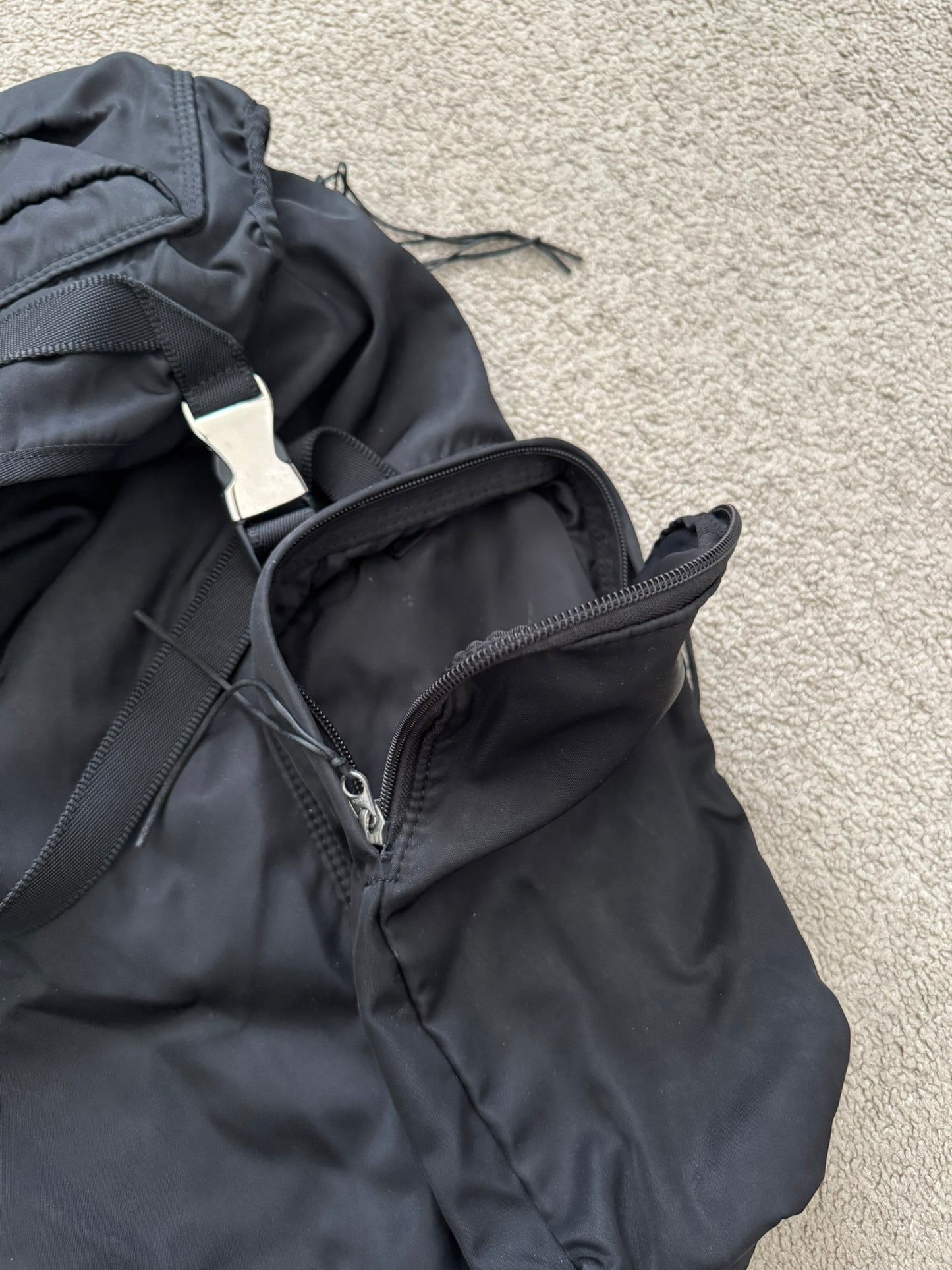 AW11 Undercover Prada GRT Black Nylon Utility Cargo Backpack
