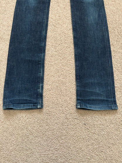 SS08 Dior Homme by Kris Van Assche MIJ Blue Glitter Denim Jeans