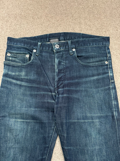 SS08 Dior Homme by Kris Van Assche MIJ Blue Glitter Denim Jeans