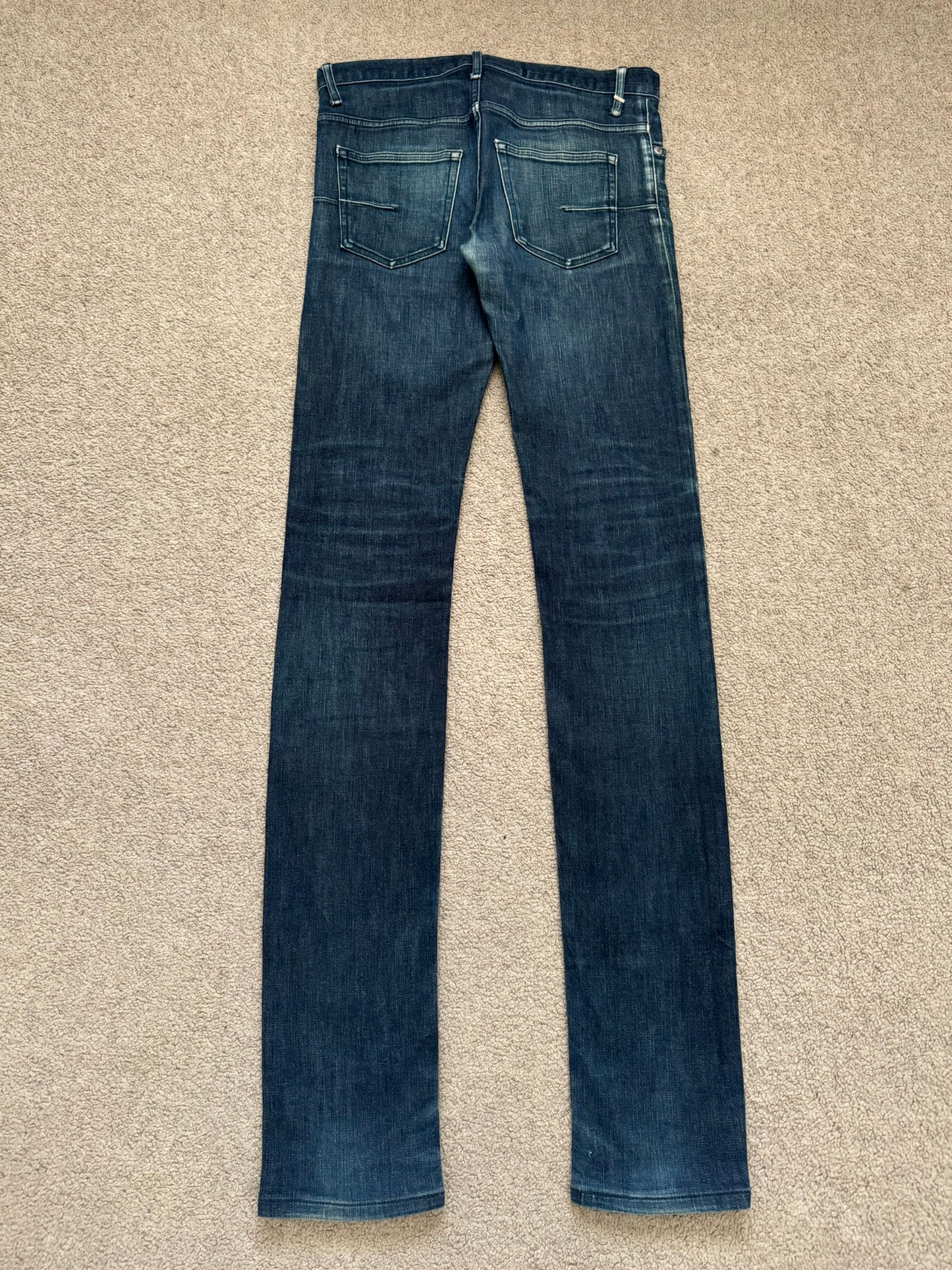 SS08 Dior Homme by Kris Van Assche MIJ Blue Glitter Denim Jeans