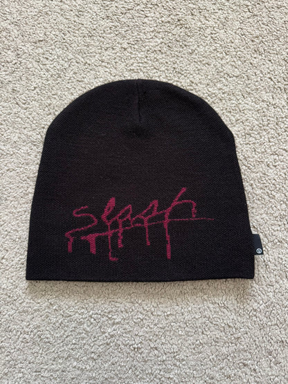AW15 Undercover "Slash" Magazine Logo Knit Beanie