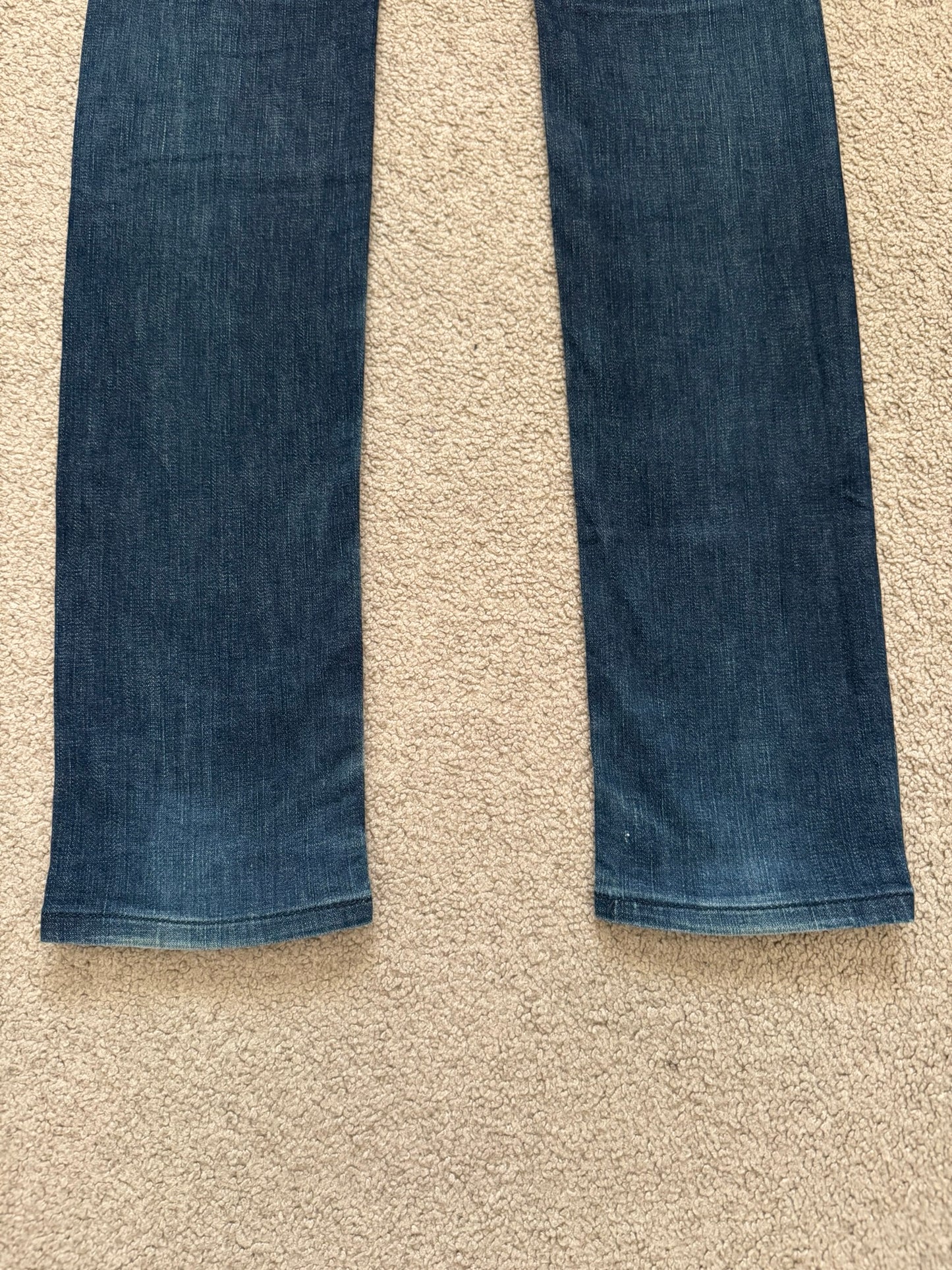 SS08 Dior Homme by Kris Van Assche MIJ Blue Glitter Denim Jeans