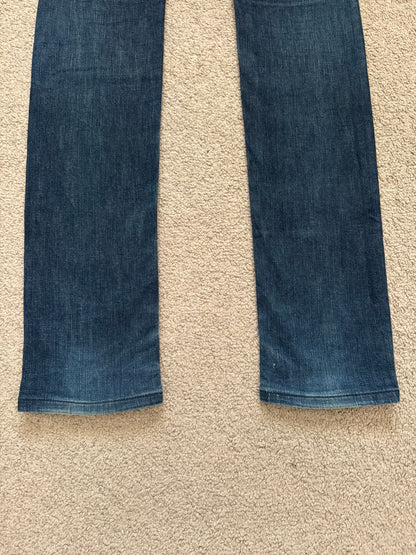 SS08 Dior Homme by Kris Van Assche MIJ Blue Glitter Denim Jeans
