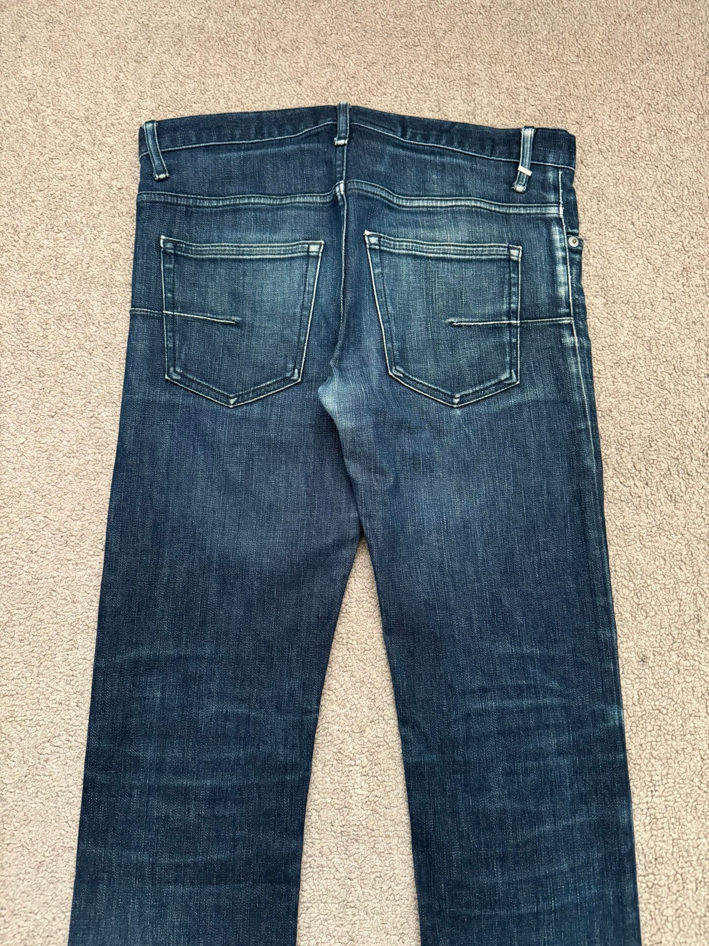 SS08 Dior Homme by Kris Van Assche MIJ Blue Glitter Denim Jeans