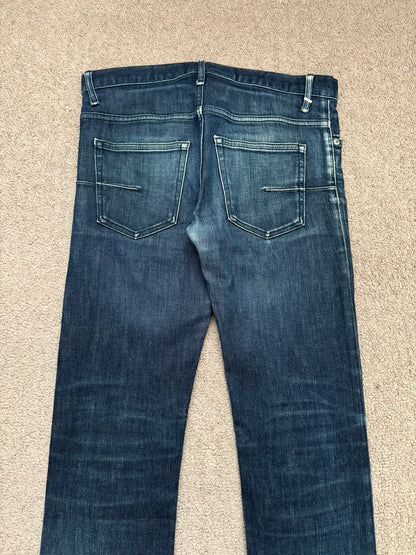 SS08 Dior Homme by Kris Van Assche MIJ Blue Glitter Denim Jeans