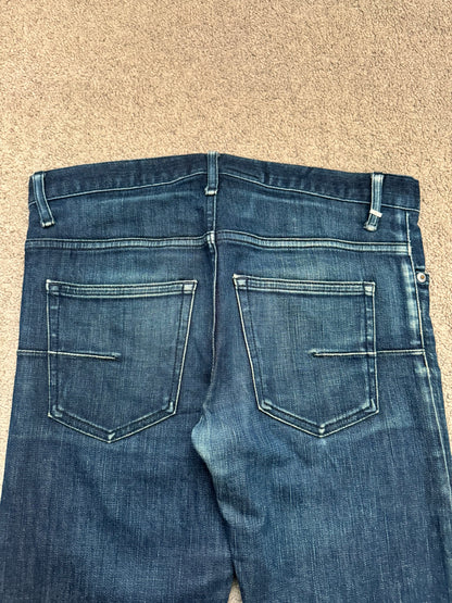 SS08 Dior Homme by Kris Van Assche MIJ Blue Glitter Denim Jeans