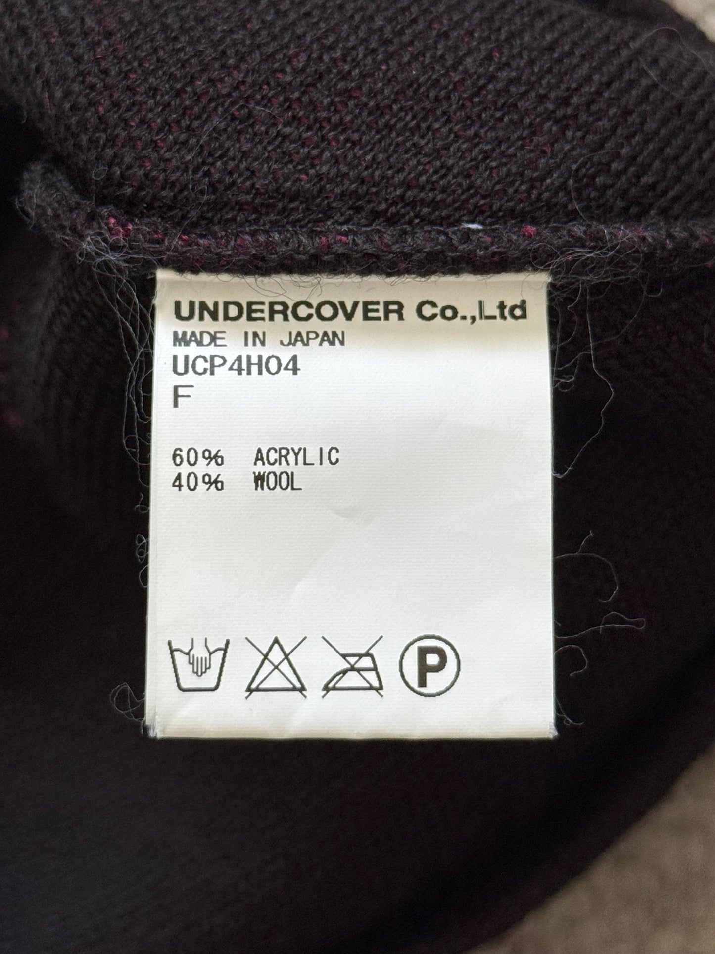 AW15 Undercover "Slash" Magazine Logo Knit Beanie