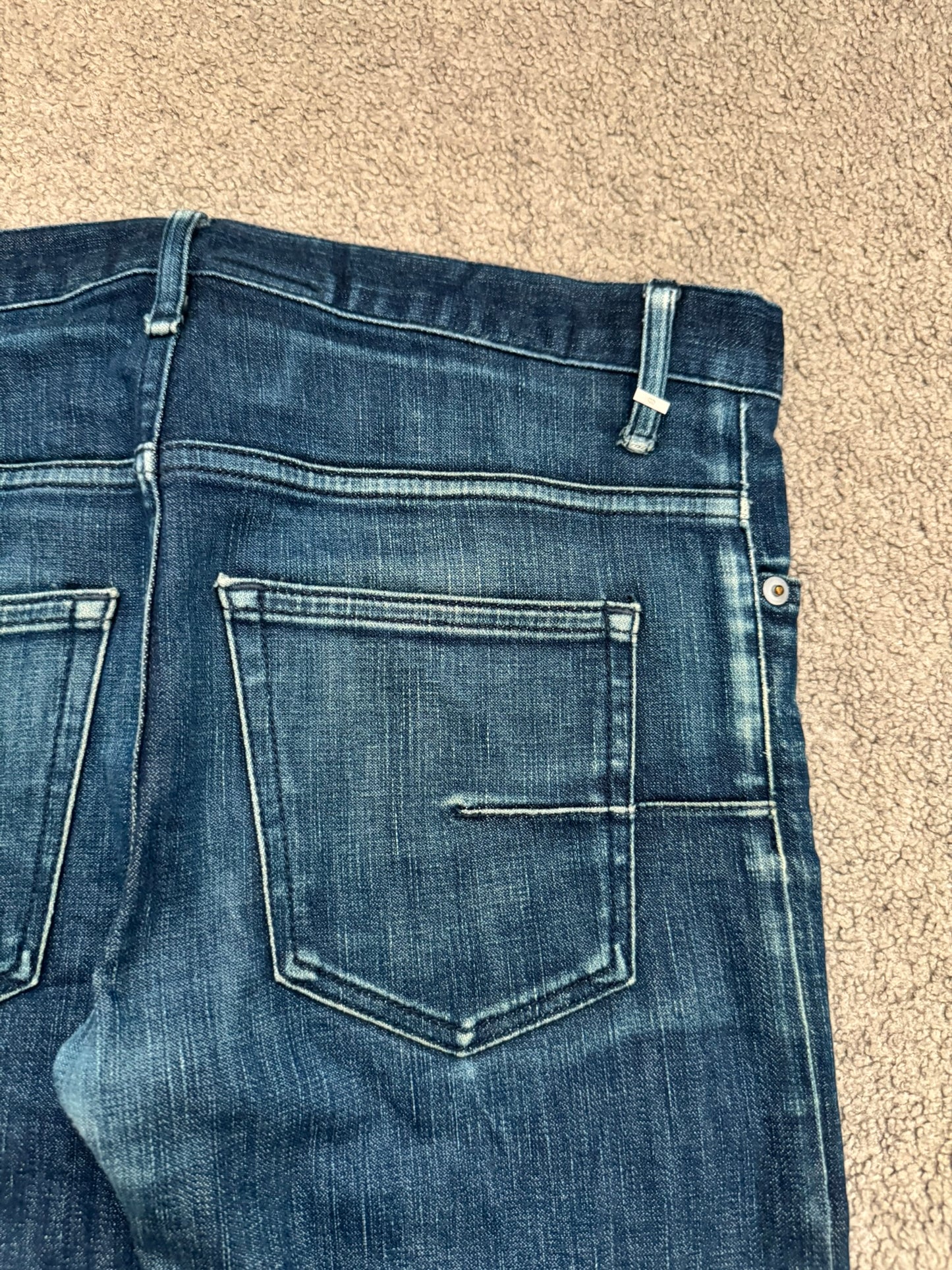 SS08 Dior Homme by Kris Van Assche MIJ Blue Glitter Denim Jeans