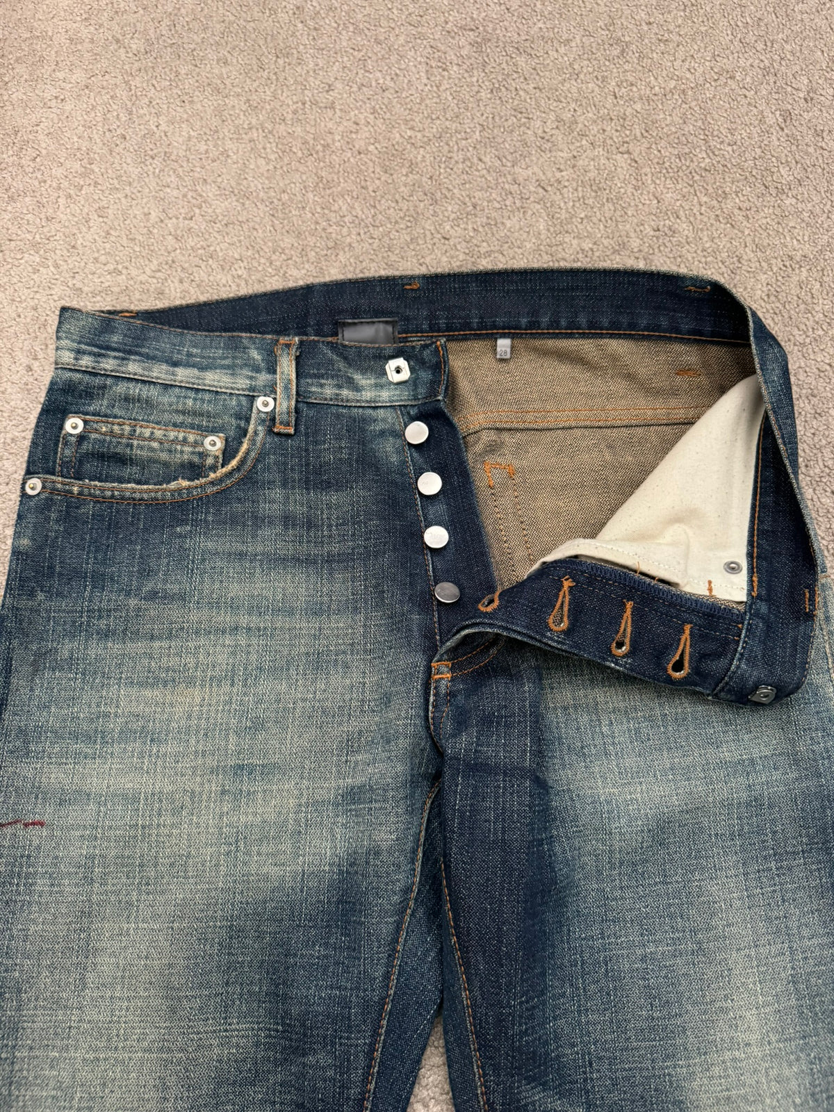 SS07 Dior Homme by Hedi Slimane "Under My Car" Denim Jeans