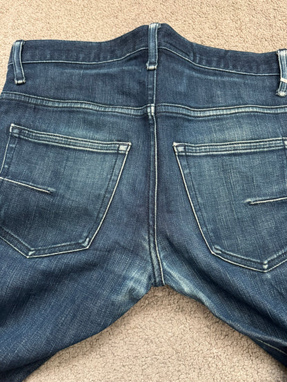 SS08 Dior Homme by Kris Van Assche MIJ Blue Glitter Denim Jeans
