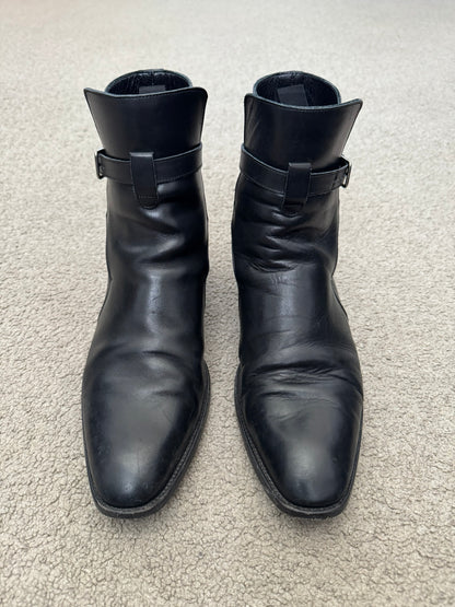 FW16 Saint Laurent by Hedi Slimane Jodhpur 30mm Buckle Boots