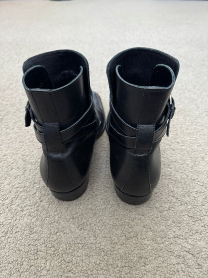 FW16 Saint Laurent by Hedi Slimane Jodhpur 30mm Buckle Boots