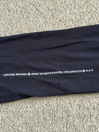 Chrome Hearts Silver Fleur Button Henley Long Sleeve Shirt