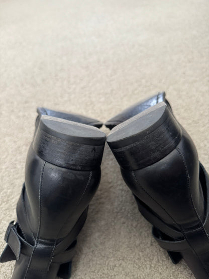 FW16 Saint Laurent by Hedi Slimane Jodhpur 30mm Buckle Boots