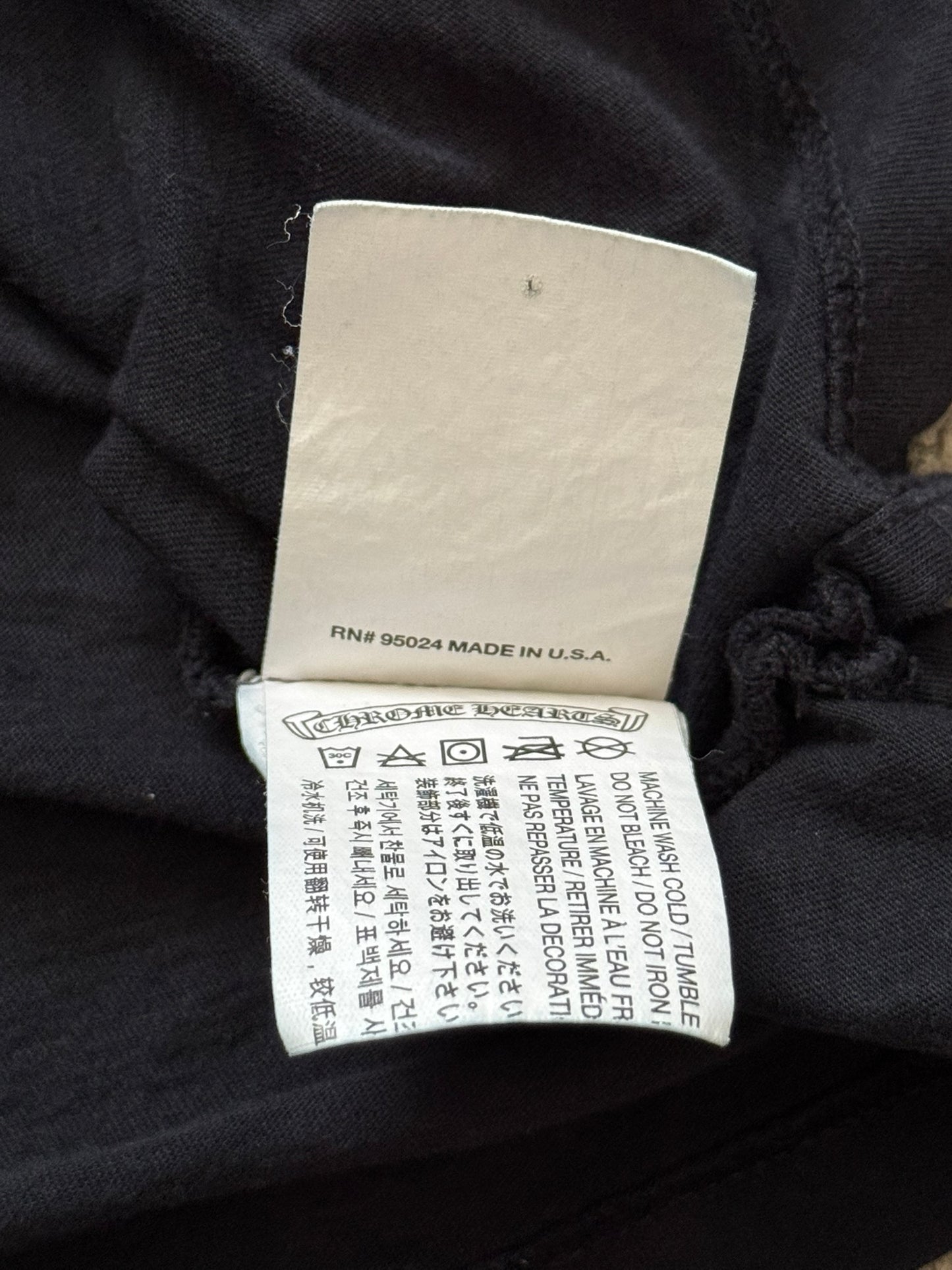 Chrome Hearts Silver Fleur Button Henley Long Sleeve Shirt