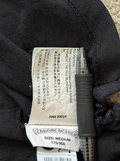 Chrome Hearts Silver Fleur Button Henley Long Sleeve Shirt