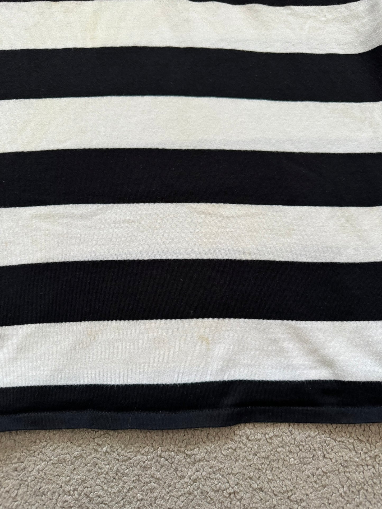 SS07 Undercover Striped Rugby Polo Long Sleeve Shirt
