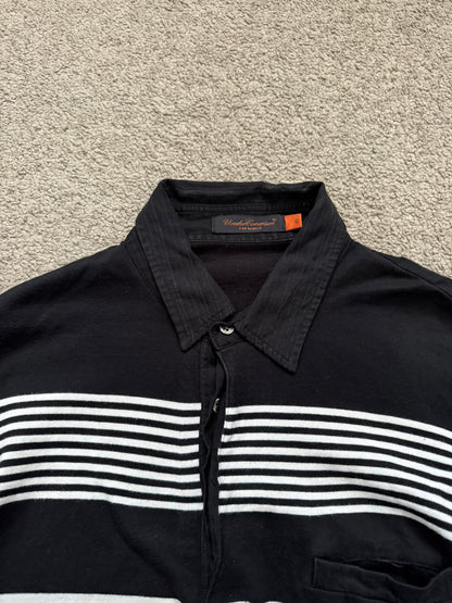 SS07 Undercover Striped Rugby Polo Long Sleeve Shirt