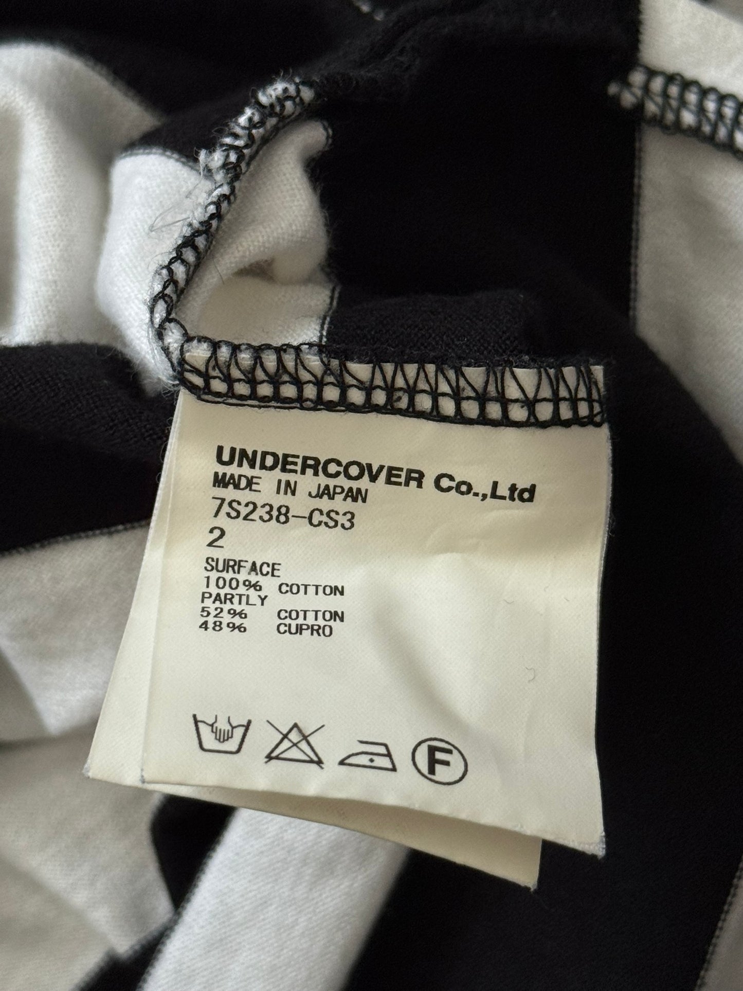 SS07 Undercover Striped Rugby Polo Long Sleeve Shirt