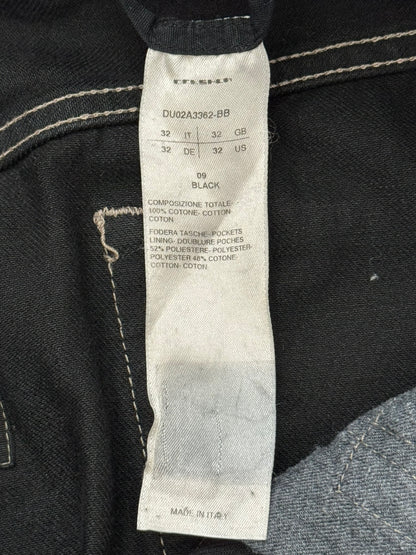 FW21 Rick Owens DRKSHDW Black Waxed Performa Cut Denim Jeans