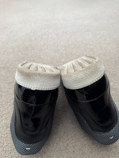 FW13 Maison Margiela Black Mesh Hybrid GAT High Top Sneakers